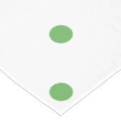 Klein poka-puntenpatroon: Groen Tafelkleed (Gekanteld)