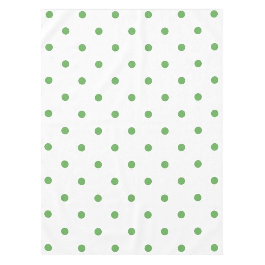Klein poka-puntenpatroon: Groen Tafelkleed (Voorkant)