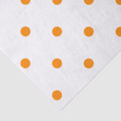 Klein poka-puntenpatroon: Oranje Tissuepapier (Detail)