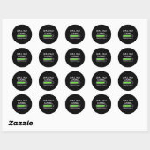 Klein Praatje Laden Gelieve Het Niet Te Overhaaste Ronde Sticker (Vel)