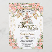 Klein Prinses Sprookjes Kasteel Meisje Baby Shower Kaart (Voorkant / Achterkant)