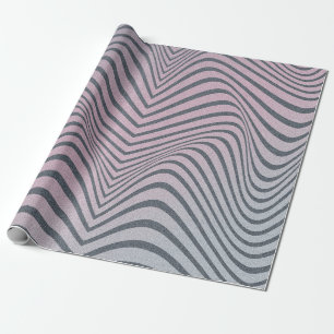 Klein psychedelische achtergrond. Zebra beschermst Cadeaupapier