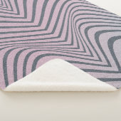 Klein psychedelische achtergrond. Zebra beschermst Sherpa Deken (3/4)