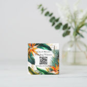 Klein, QR-code Birds of Paradise Bliss Website Informatiekaartje (Staand voorkant)