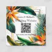 Klein, QR-code Birds of Paradise Bliss Website Informatiekaartje (Voorkant)