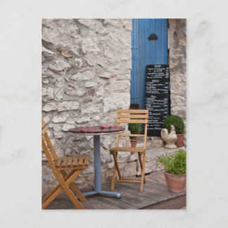 Klein restaurant briefkaart