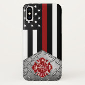 Klein-rode lijn Case-Mate iPhone case (Achterkant)