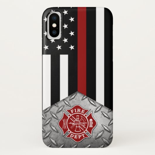 Klein-rode lijn Case-Mate iPhone case (Achterkant)