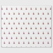 Klein rood omlooppapier cadeaupapier (Vlak)