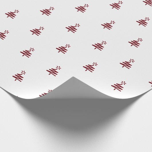 Klein rood omlooppapier cadeaupapier (Hoek)