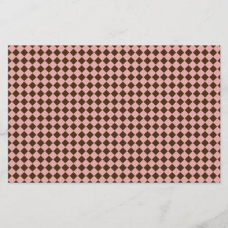 Klein roze en bruin diamant, plakpapier