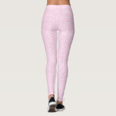 Klein roze en wit Gingham patroon Leggings (Achterkant)