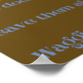 Klein schaapje is zoek leuk poster (Hoek)