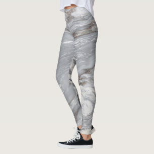 klein schandalig , modern chic grijs marmer leggings