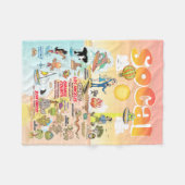 Klein SoCal Fleece Deken (Voorkant (Horizontaal))