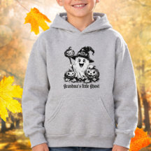 Klein spook van oma Griezige herfst Vintage kunst