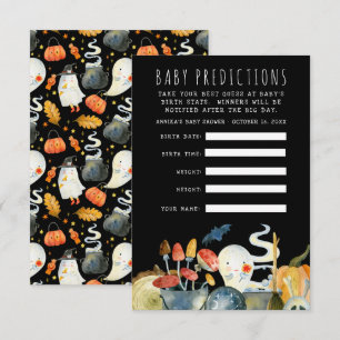 Klein Spookje   Halloween Baby Shower Raadspel Kaart