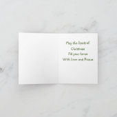 Klein stadje kerst kaart (Binnen)