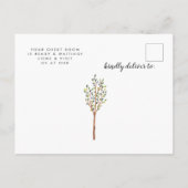 Klein stadsgebied | Verplaatsingsaankondiging Aankondigingskaart (Achterkant)