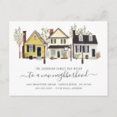 Klein stadsgebied | Verplaatsingsaankondiging Aankondigingskaart (Voorkant)