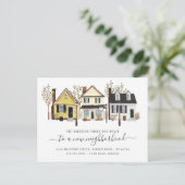 Klein stadsgebied | Verplaatsingsaankondiging Aankondigingskaart (Staand voorkant)