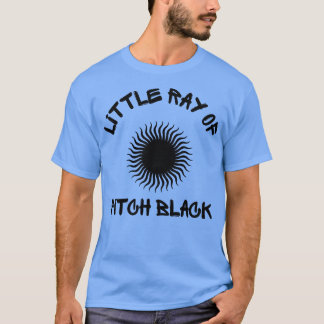 Klein straaltje steenkolenzwart t-shirt
