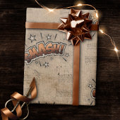 KLEIN!  stripboek Steampunk Pop Cadeaupapier