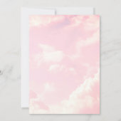 Klein stukje van de hemel hemelpastel roze uitnodi kaart (Achterkant)