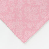 KLEIN Sweet in Roze Damask Dog Bone Fleece Deken (Hoek)