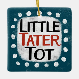 Klein Tater Tot-ornament Keramisch Ornament