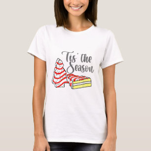 Klein Tis 'Het Seizoen Kerstboom Cakes Debbie T-shirt