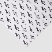 Klein Treble Clef Muzikaal Weefsel Papier (Detail)