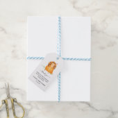Klein Turkije | Baby shower Hartelijk dank Cadeaulabel (Met Touw)