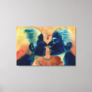 Klein tussen 2007 canvas afdruk