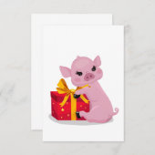 klein varken en geschenk (Voorkant / Achterkant)