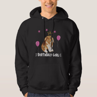 Klein verjaardagsmeisje Konijn Prinses Schattig Ko Hoodie