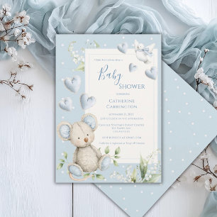 Klein Vogeltje Vertelde Me Blauwe Muis Baby Shower Kaart