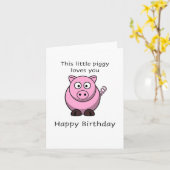 Klein, vrolijk. kaart (Gele Bloem)