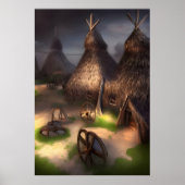 Klein wandeldorp | AI Art Poster (Voorkant)