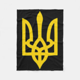 Klein Wapen van Oekraïne Vlag Symbool Teken Logo Fleece Deken