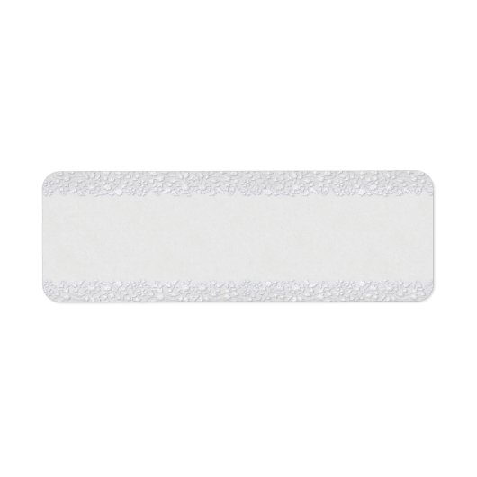 Klein wit bloemen apotheek label (Voorkant)