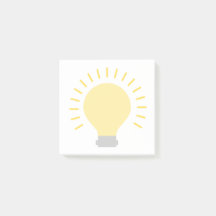 Klein wit gele lamp Art 3x3 Sticky Mini