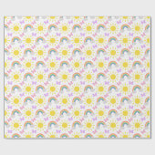 Klein Zonneschijn & Regenboog Inpakpapier (Vlak)