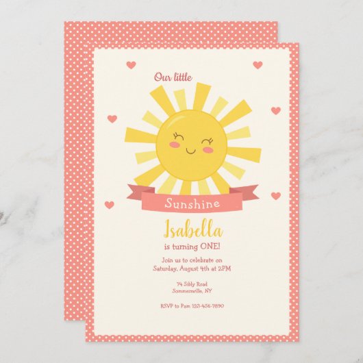 Klein Zonnetje Kaart (Voorkant / Achterkant)