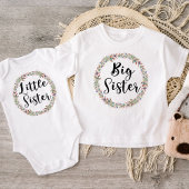 Klein zusje bloemenkrans romper