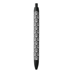Klein zwart-wit kledingdop zwarte inkt pen