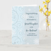 Kleindochter & echtgenoot bruiloft Gefeliciteerd Kaart (Gele Bloem)