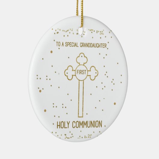 Kleindochter Eerste Heilige Communistische Gouden Keramisch Ornament (Rechts)