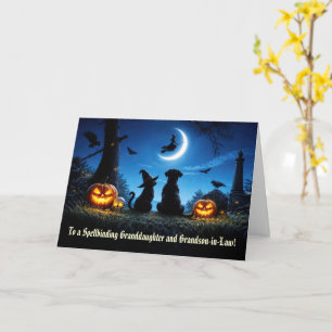 Kleindochter en echtgenoot Halloween Schattig Kaart