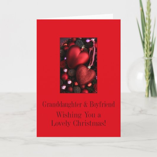 Kleindochter en vriendje Vrolijk kerstkaartje Feestdagen Kaart (Voorkant)